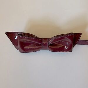 Kate Spade Purple Leather Bow Belt